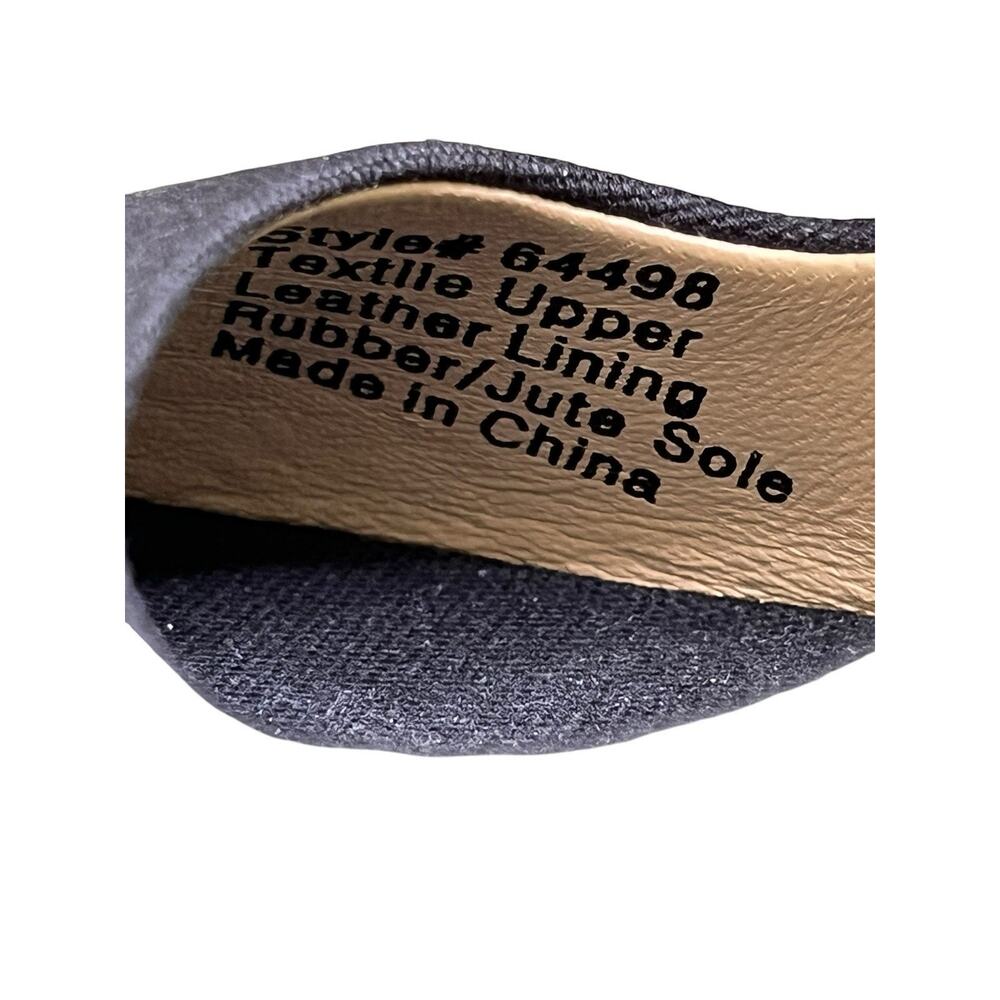 NEW J Crew Women’s Size 6 Seville Canvas Espadrille Black Wedges Slip Ons 64498 - Picture 8 of 12